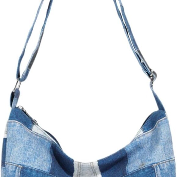 Handbags - Denim Shoulder Bag Women Casual Fashionable Durable Utility Handbag